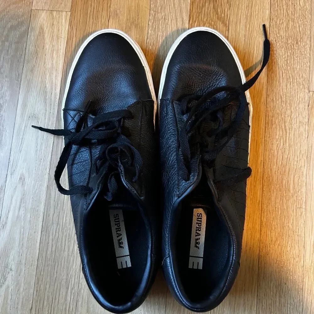 Supra Men's Belmont Low cut Leather Skateboarding Shoe